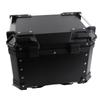 Universal Black 45L Motorcycle Adventure Aluminum Top Case Tail Box Luggage