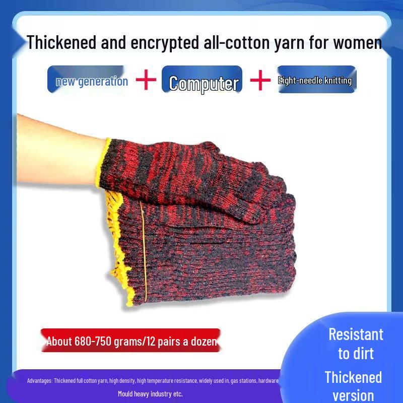 Hanyou Wear-Resistant Cotton Work Gloves