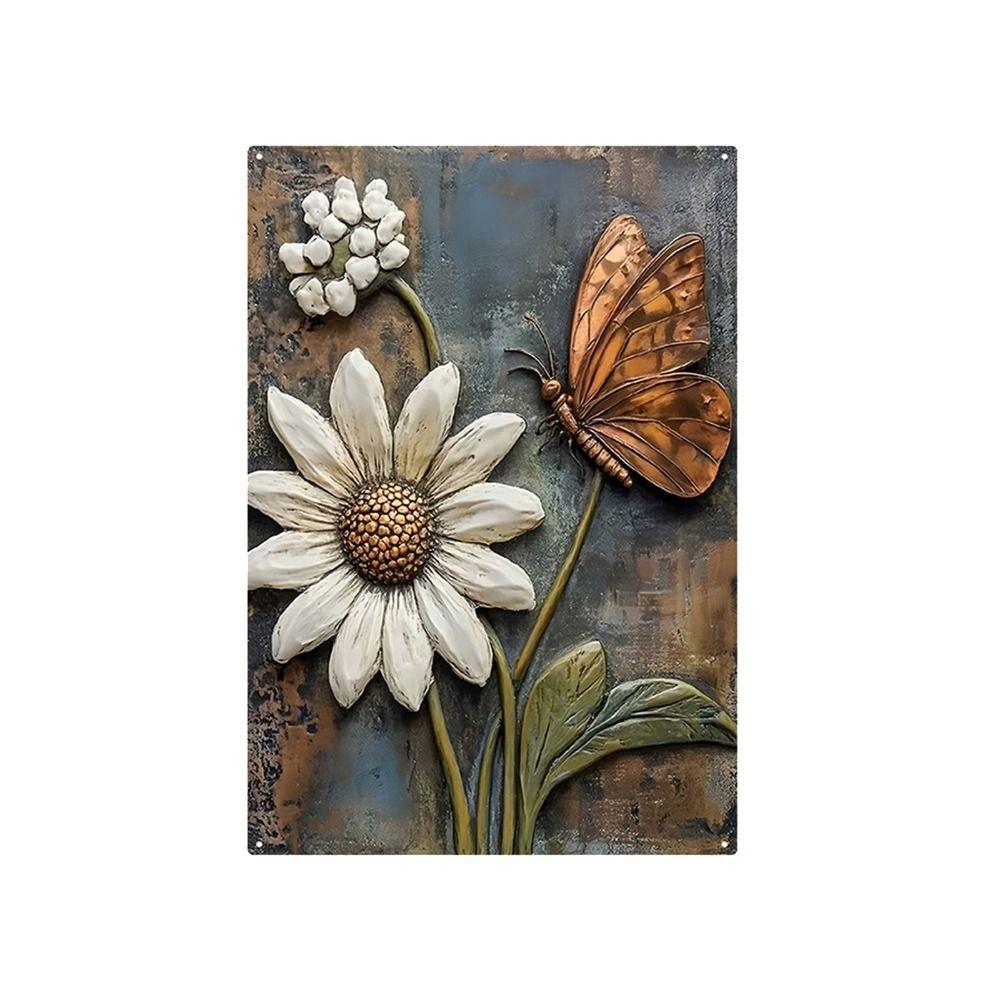 Metal Poster Chicken Easter Eggs Kitchen Decor 20x30cm