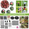 200FT Quick-Connect Drip Irrigation System Kit with 1/2 Inch Hose 1/4 Inch Distribution Tubing Drip Irrigation System Kit