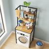 Stainless Steel No-Punch Multi-Layer Bathroom Storage Rack for Above Toilet