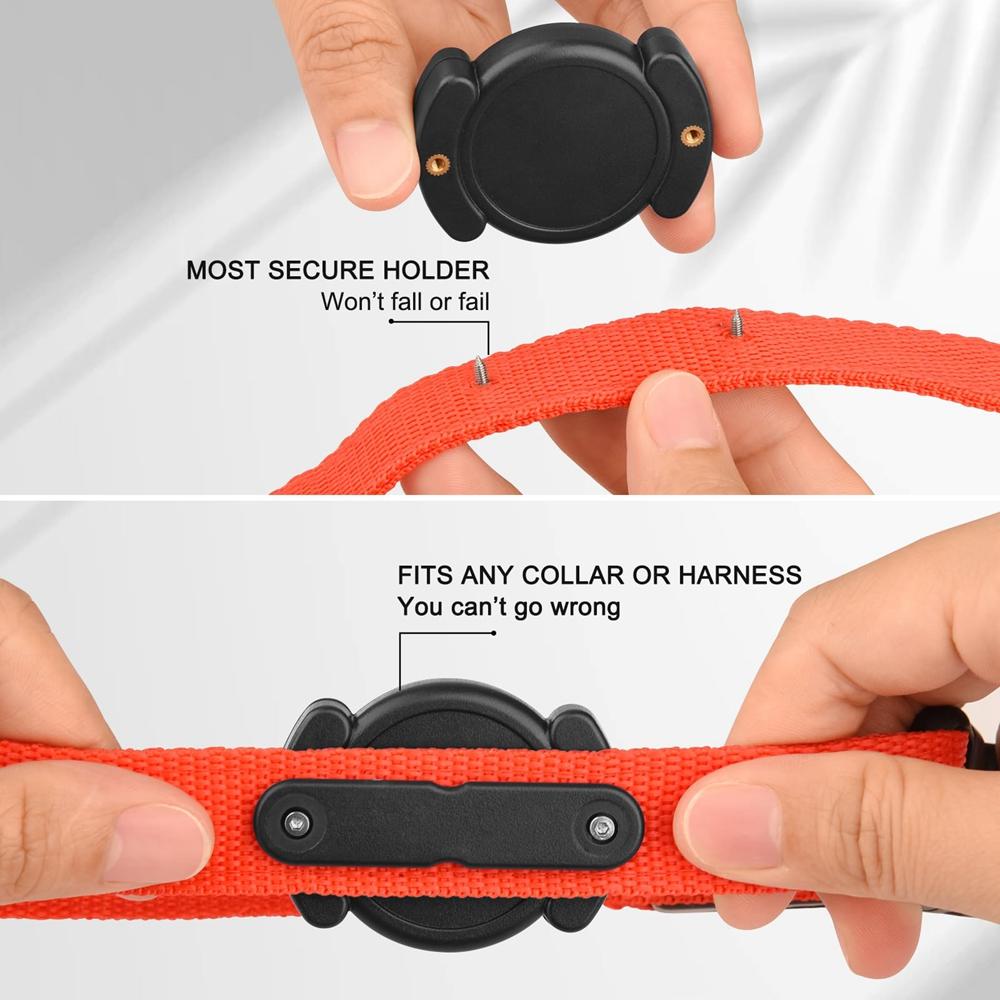 For Apple AirTag Dog Collar Holder Waterproof Protective Airtag Holder Case Compatible With Pet Collar GPS Pet Trackers For Dogs