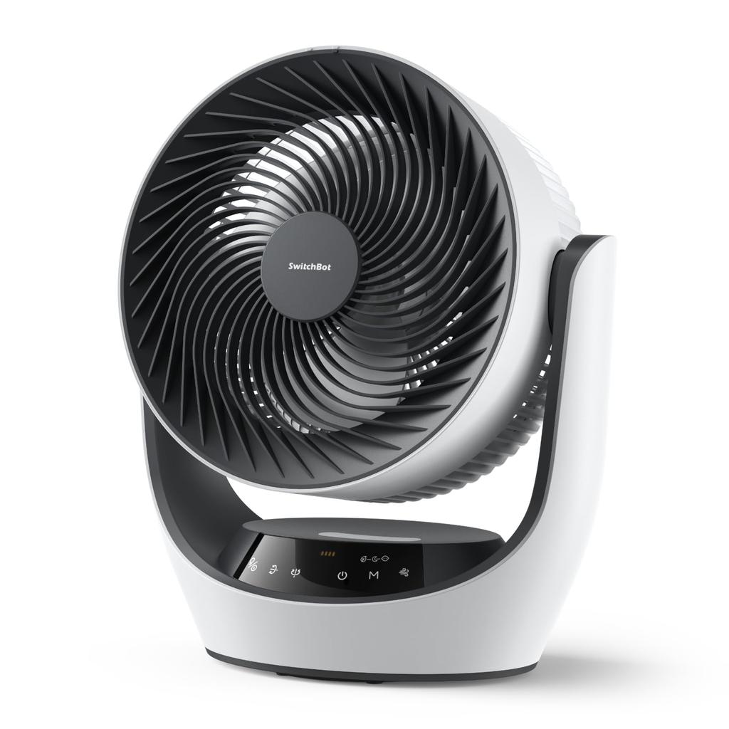 SwitchBot Quiet Oscillating Cordless Fan with Alexa Fits Up To 30 Tatami Mats Sq DC Stepless Airflow Remote Control Perfect for the Rainy Season