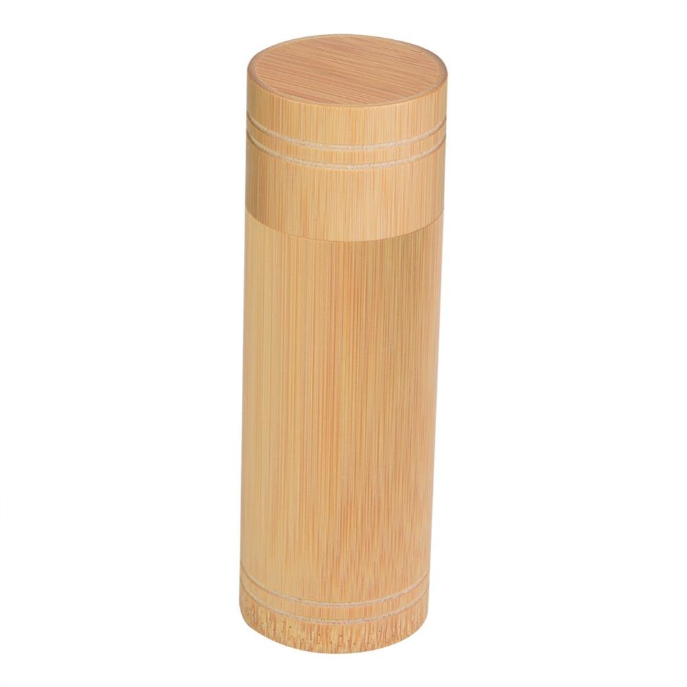 Wood Portable Tea Canister Sealed Tube Design Sealed Tea Container Box Tea Storage Jar  Travel Use
