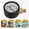 Jojofuny Air Compressor Pressure Gauge with Case, 0-12kg, High Accuracy, Brass Fittings, Bottom Mount Design, for Industrial and Home Use