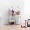 Cosmetics Storage Box Makeup Organizer Bathroom Jar Cotton Swab Cotton Pad Jewelry Round Plastic Box Storage Container#ww