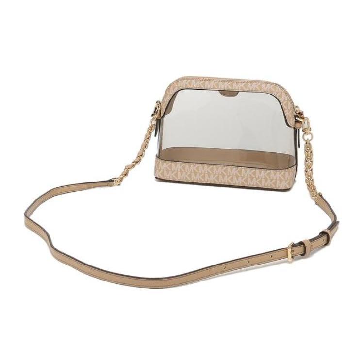 New MICHAEL KORS Jet Set Dome Bag, Crossbody Bag, Shoulder Bag Women's Camel 32T1GT9C3P-222