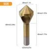 1pcs Titanium Countersink Deburring Drill Bit Hole Cutter Metal Chamfering Tool 90 Degree Chamfer Countersink Drill Bit