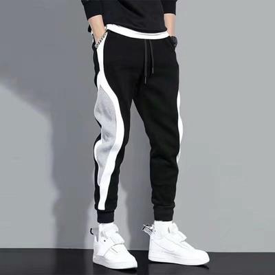 Pantalones Deportivos para Hombre Tallas Grandes Yousheng Color de Contraste Tobillo Elástico con Cordón Cintura Elástica Pantalones Sueltos con Bolsillo para Ejercicio Diario