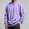 Men's Neck Long Sleeve Sweatshirt Pullover for Casual Everyday Wear