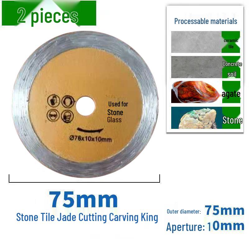 Mini 76mm (3") Angle Grinder Blade: Metal Grinding & Polishing Disc, Cutting Wheel 10mm Arbor.