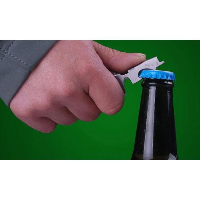 8-in-1 Multifunction Tool Keychain with Bottle Opener, Screwdriver and Others