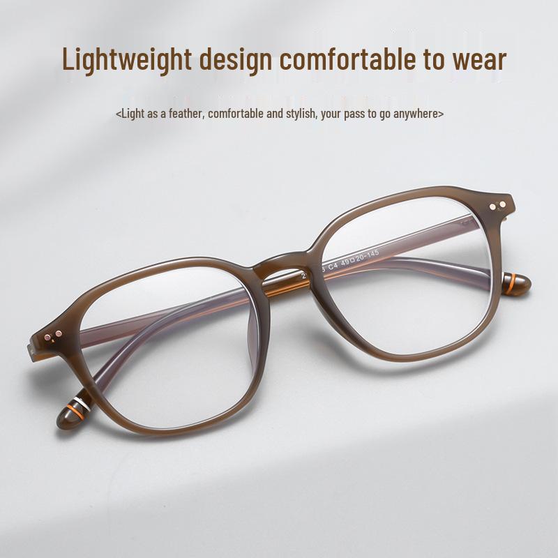 Trendy Unisex Myopia Glasses Frame with Fashionable Plano Lenses