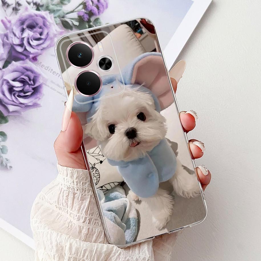 For Realme 14 5G Case Realme 14T Cover RMX5078 RMX5075 Shockproof Silicone Soft TPU Flower Bumper For Realme14 14 T Phone Shells