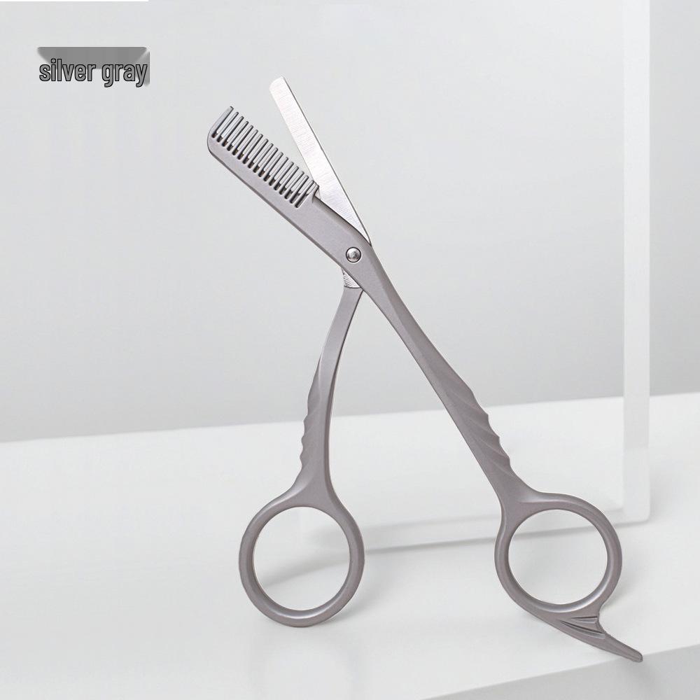 Premium Stainless Steel Anti-Scratch Beard & Eyebrow Trimming Scissors with Custom Logo