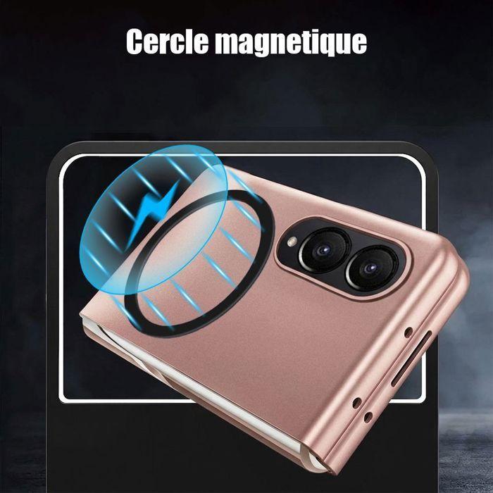 Custodia per Samsung Galaxy Z Fold 8, Protezione Rigida Antiurto con Cerchio Magnetico - Rosa