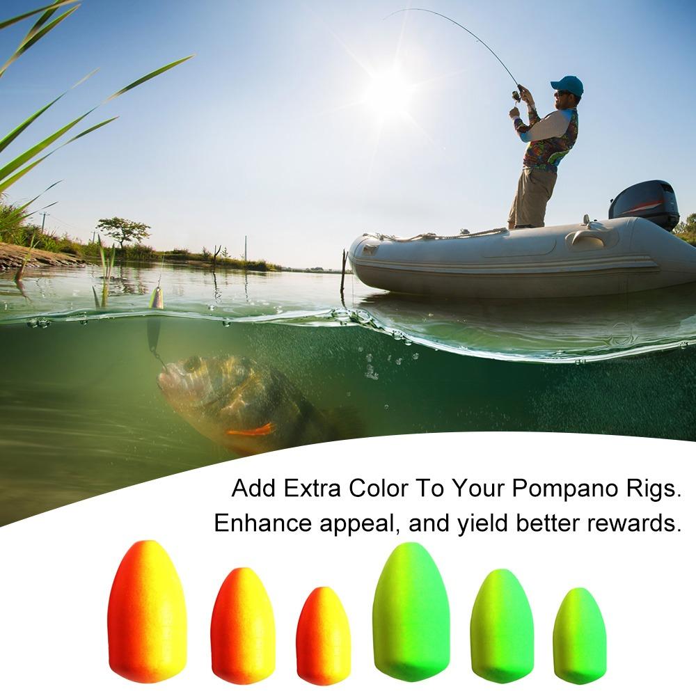 60PCS Bright Color Fly Fishing Floats Lightweight Fishing Bobbers Fishing Floats  For Fishing