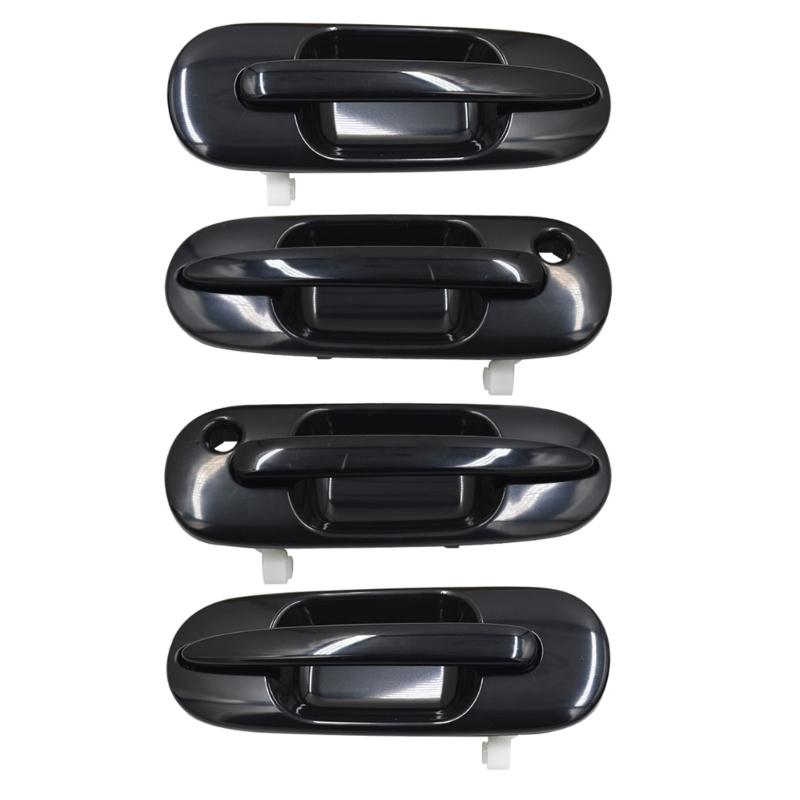 Replacement Exterior Door Pull Handle, Dark Gloss Plastic Assembly for Door Repair and Chosen Position Use on Vehicle Doors 72180ST0003