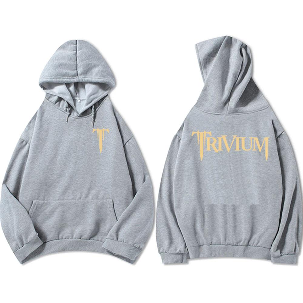 Trivium Zespół Ciężka Mentalność Bluzy Męskie Moda Jesień Polarowa Bluza z Kapturem Długi Rękaw Codzienna Grunge Streetwear Hip Hop Unisex Bluza z Kapturem