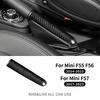 Real Hard Dry Carbon Fiber Decal Cover for Mini Hatchback F55 F56 F57 2017- Car Handbrake Grip Interior Trim Accessories