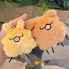 Squeaky Flea Puppy Plush Keychain Cute Cartoon Dog Toy with Sound for Bag Prank Gift Animal Figure Pendant
