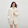 Women's Lamb & Alpaca Wool Lapel Sweater Jacket