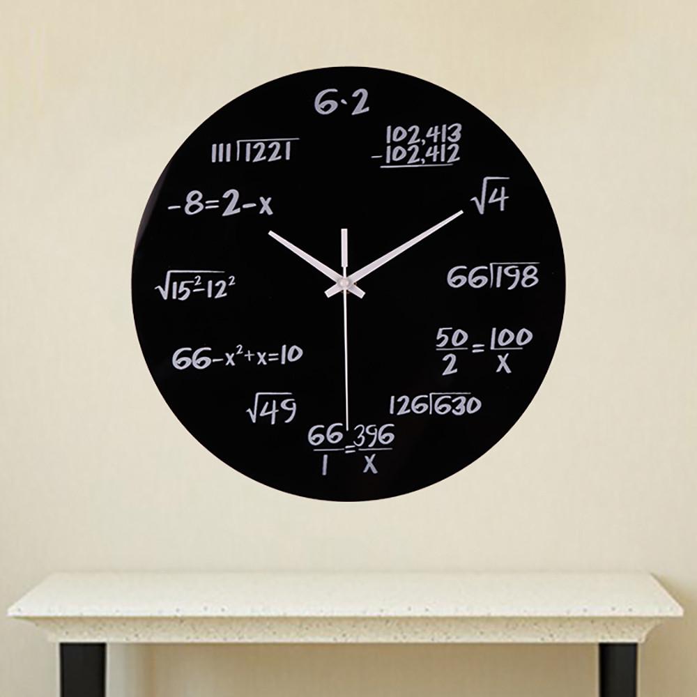 Reloj de pared digital politécnico de ecuaciones matemáticas