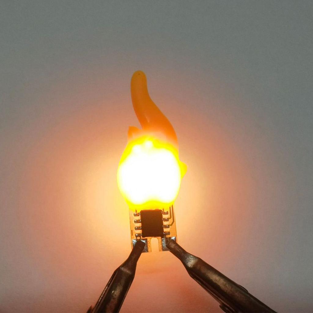 3v Led Flame Light 0.5w 20ma Cob Chip 1800k Decoration Home Fire Wick Leds Lamp Diy Bulb Candles Edison Accessories Candle Diode