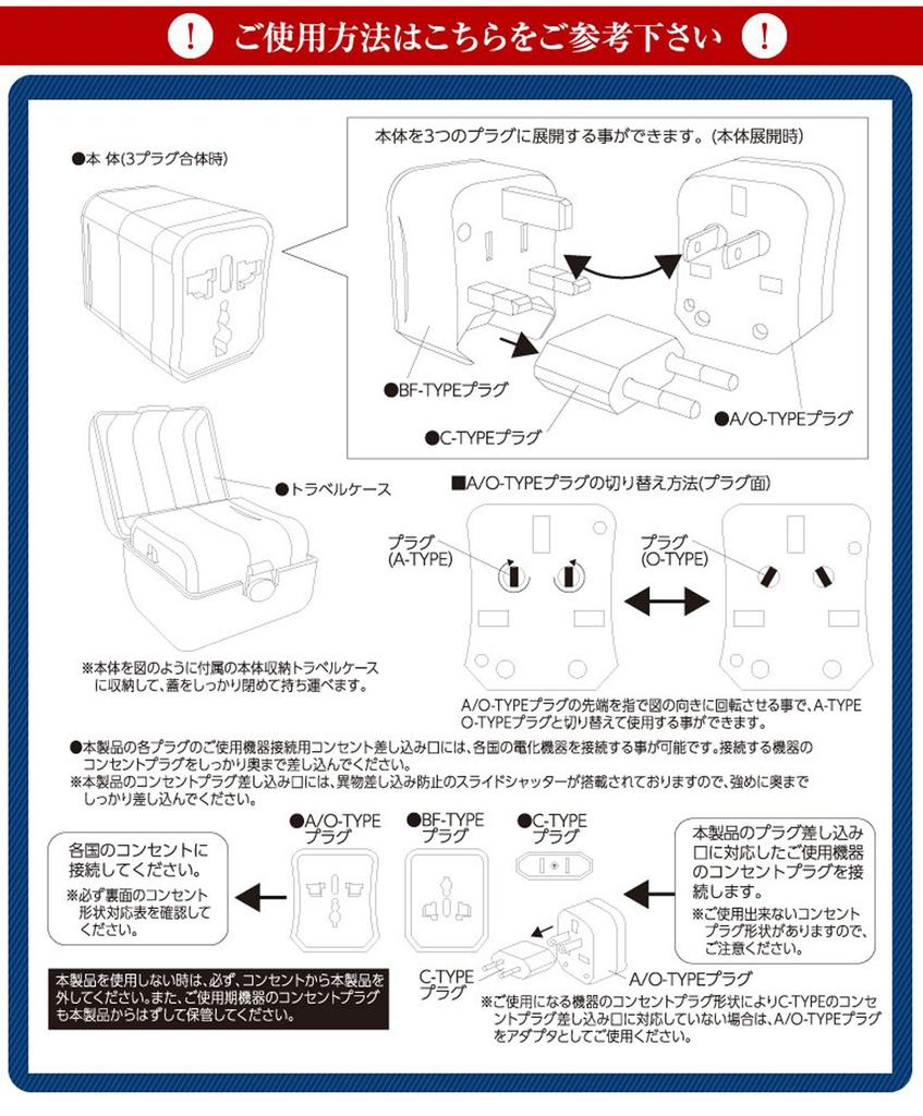 Logic Overseas Conversion Plug Outlet PLUS Compatible with 150 Countries Plug with Storage Case Compatible with Europe America Australia South Korea