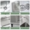 CHENDU Stainless Steel Kitchen Sink with Right Platform