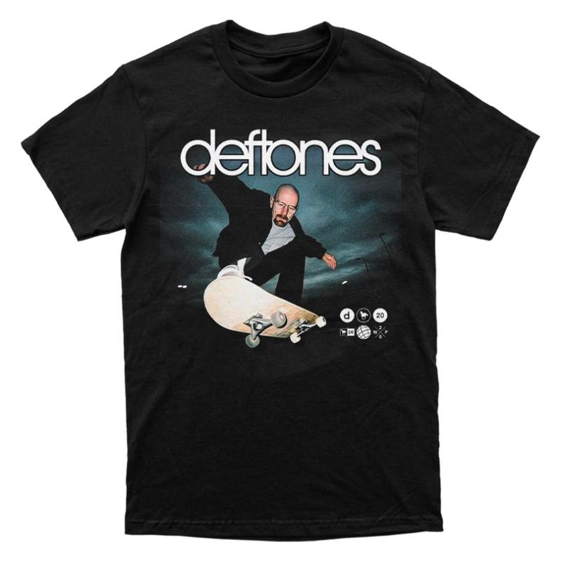Alternative Metal - Experimental Rock Band Deftones - American Retro Casual Short-Sleeved Cotton T-Shirt