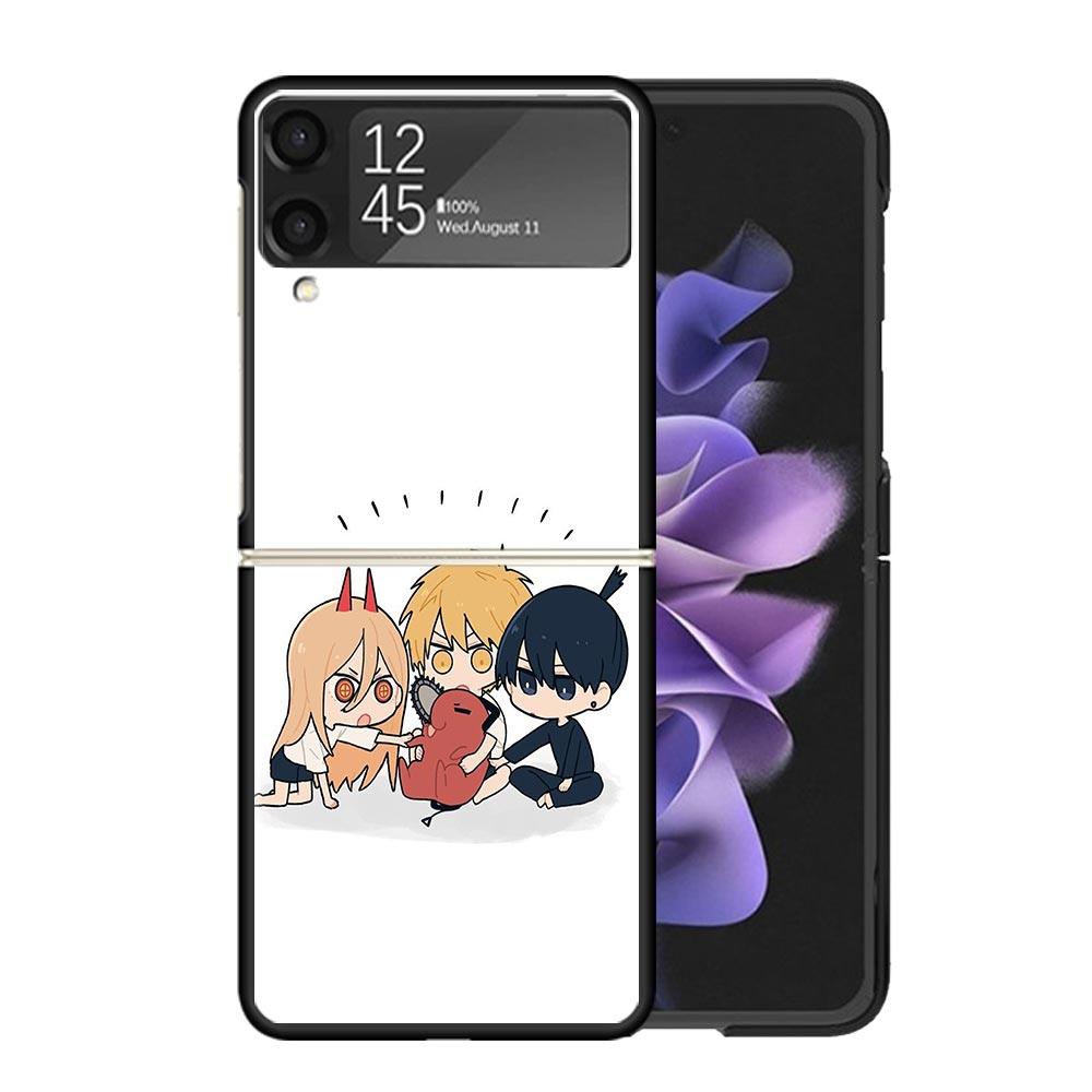

Чехлы C-Chainsaw Man Милые для Samsung Galaxy Z Flip 4 5 6 7 3 Z Flip7 Flip6 Flip4 Flip5 Flip3 5G Жесткий Ударопрочный Fundas Чехол G Samsung Z Flip