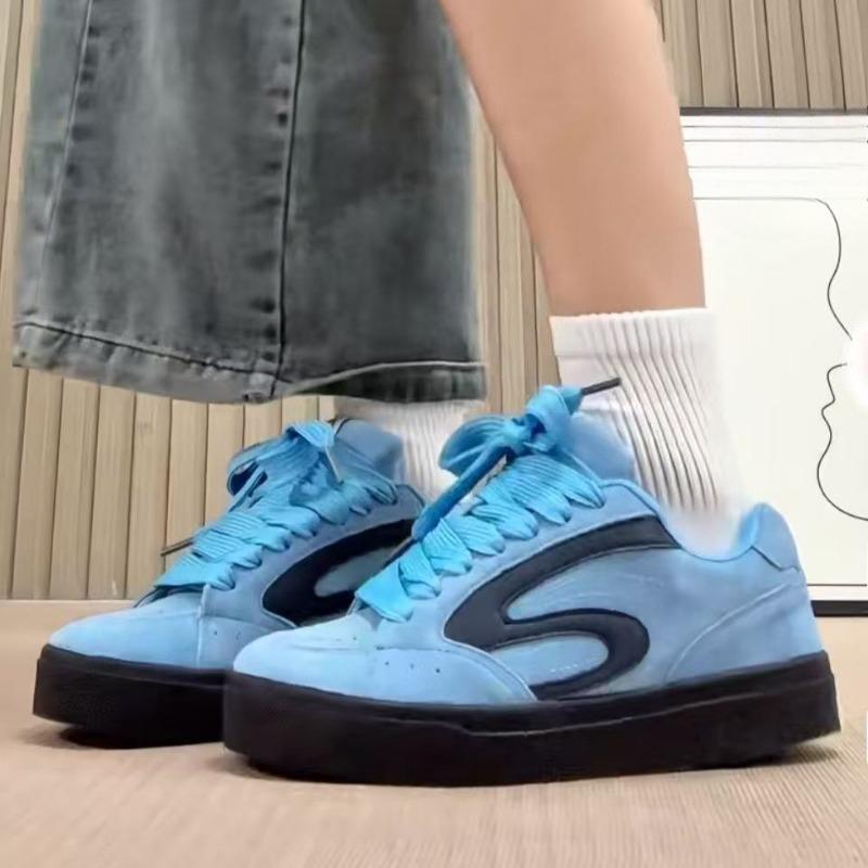 New Thick-soled Board Shoes for Girls, Versatile Sports and Casual Bread Shoes