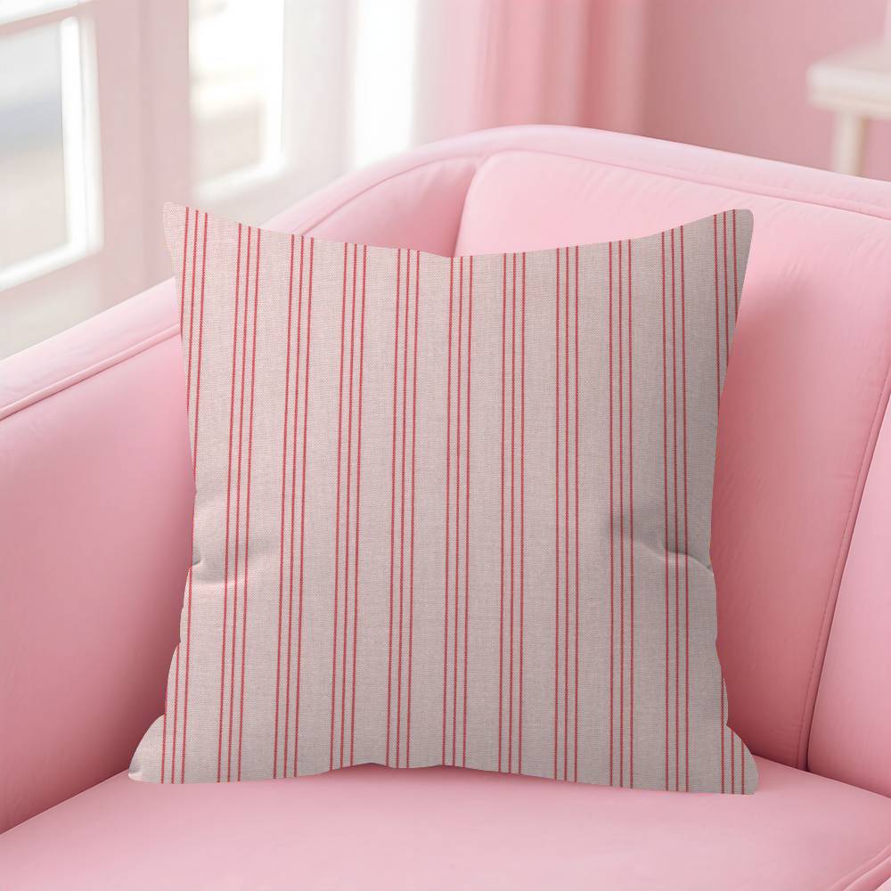 ART Pink Stripes Ins  Pillow Anime Pillow Sofa Bed Head Pillow Cover Cushion Cover Fashion
