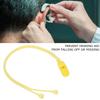 Silikon Anti-Verlust Lanyard Hörgerätehalter Riemen Schutzseil für ältere Menschen(Schwarz )