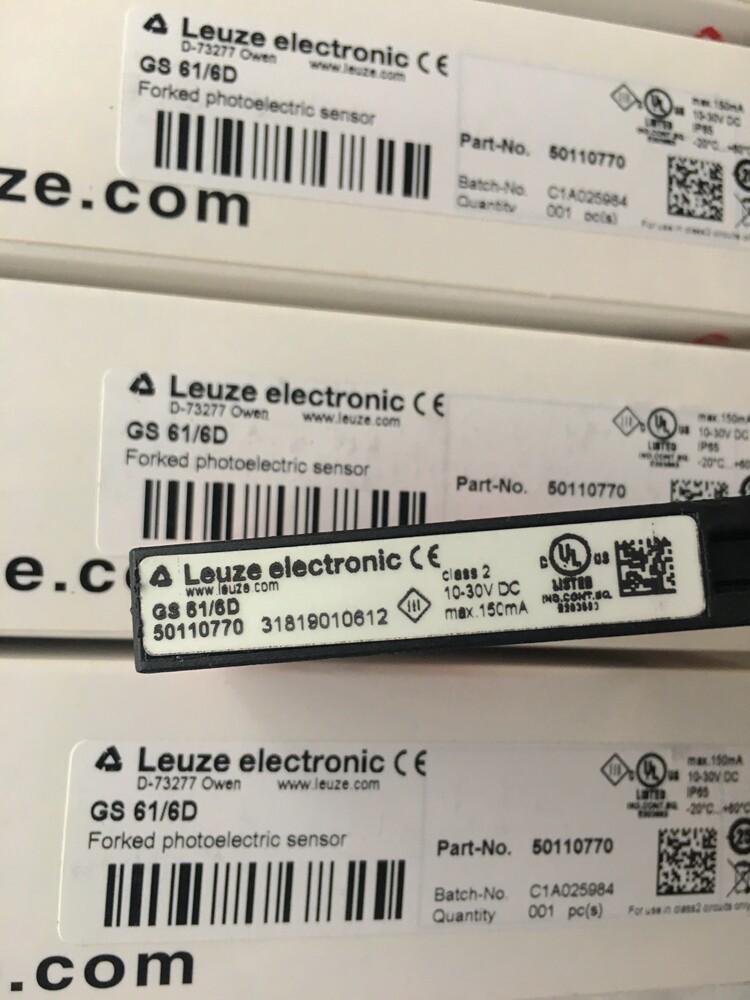 

Leuze GS 61/6D and GS 61/6D.2 German Label Sensors Enhanced Model