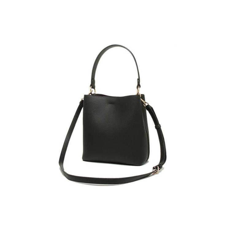 COACH Town Leather Bucket Bag, Portable Crossbody Bag, Shoulder Bag Small Women's Black 1011-IMLON