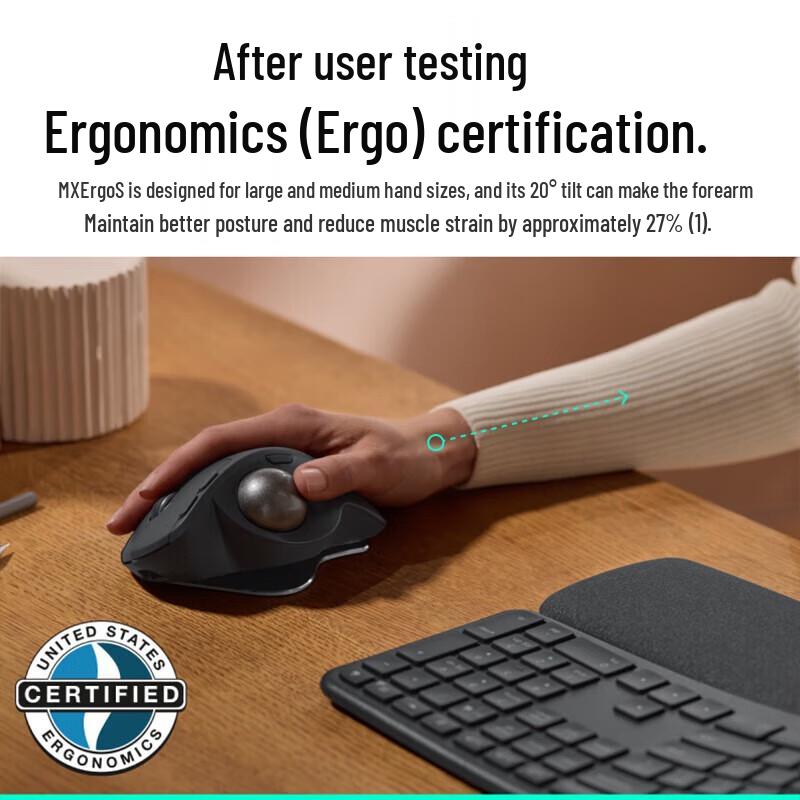 Logitech MX ERGO S Wireless Trackball Mouse