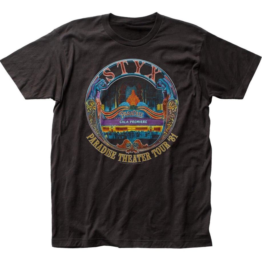 Styx Paradise Theater Tour 81 T Shirt Full Size S-5XL Unisex T-Shirt M