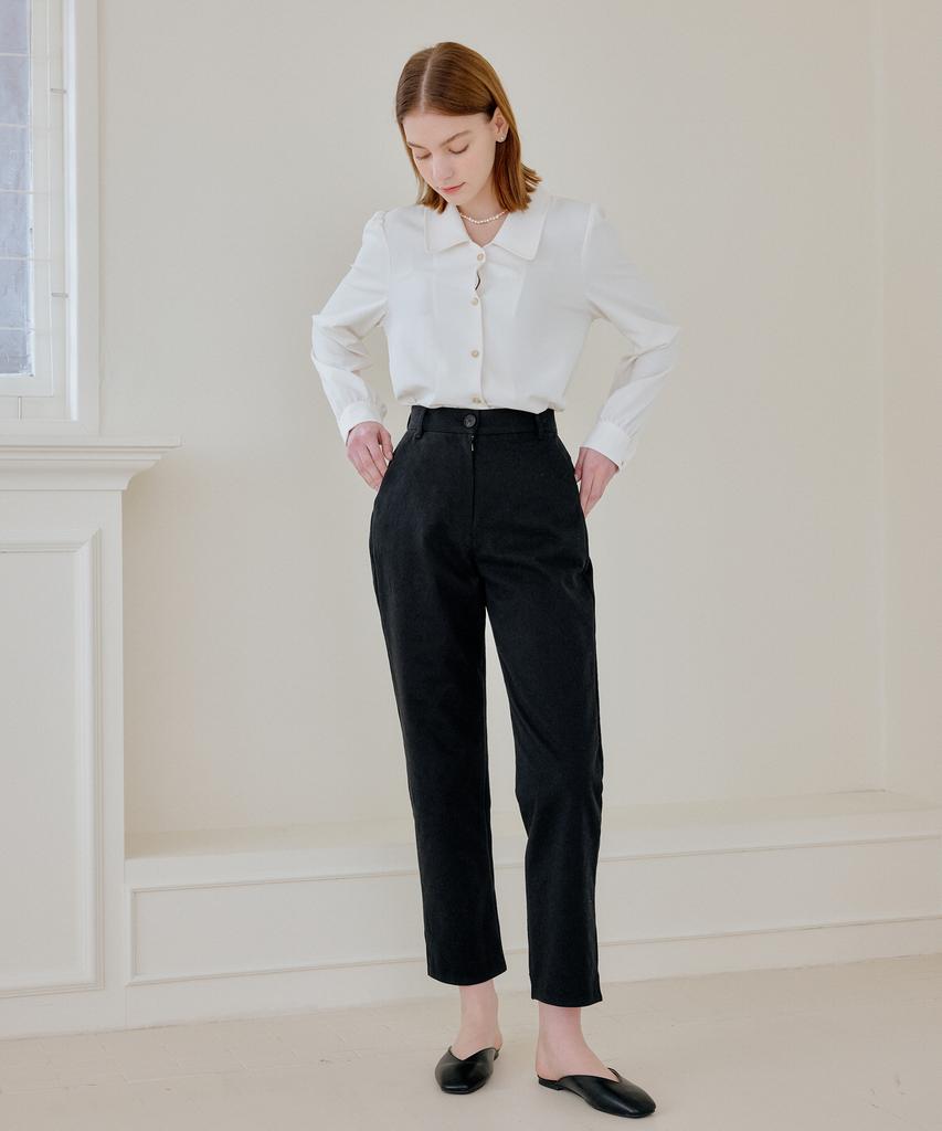 YUPPE Cotton Crop Pants_Black