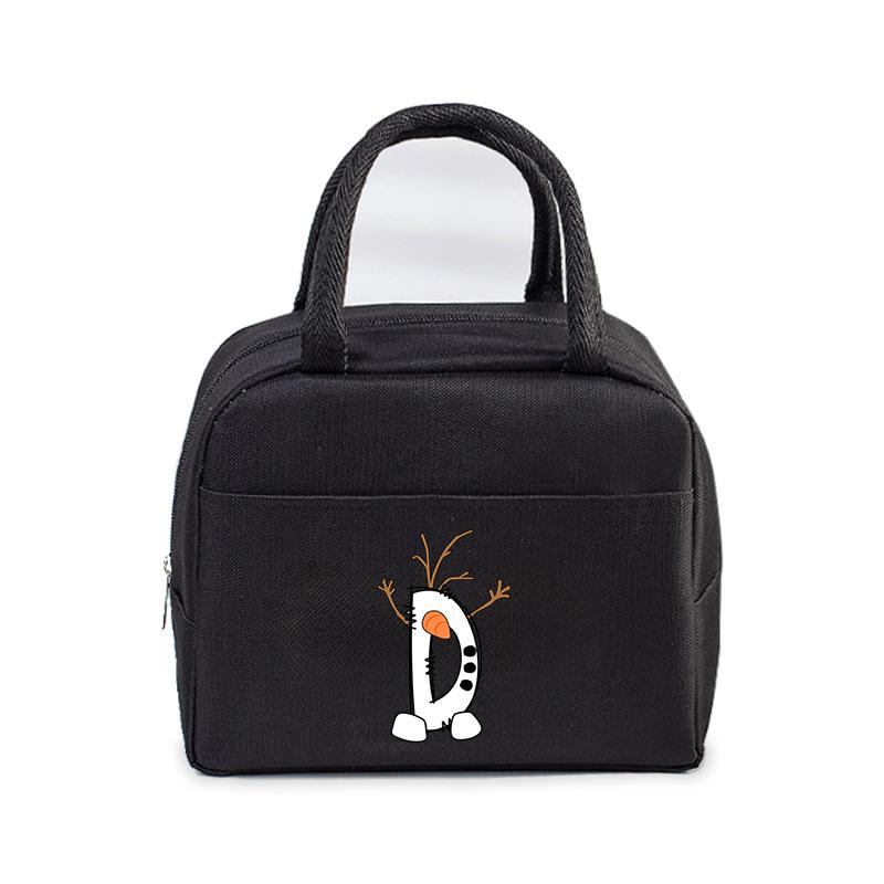 26 letter lunch box bag portable bento bag office worker student large lunch bag