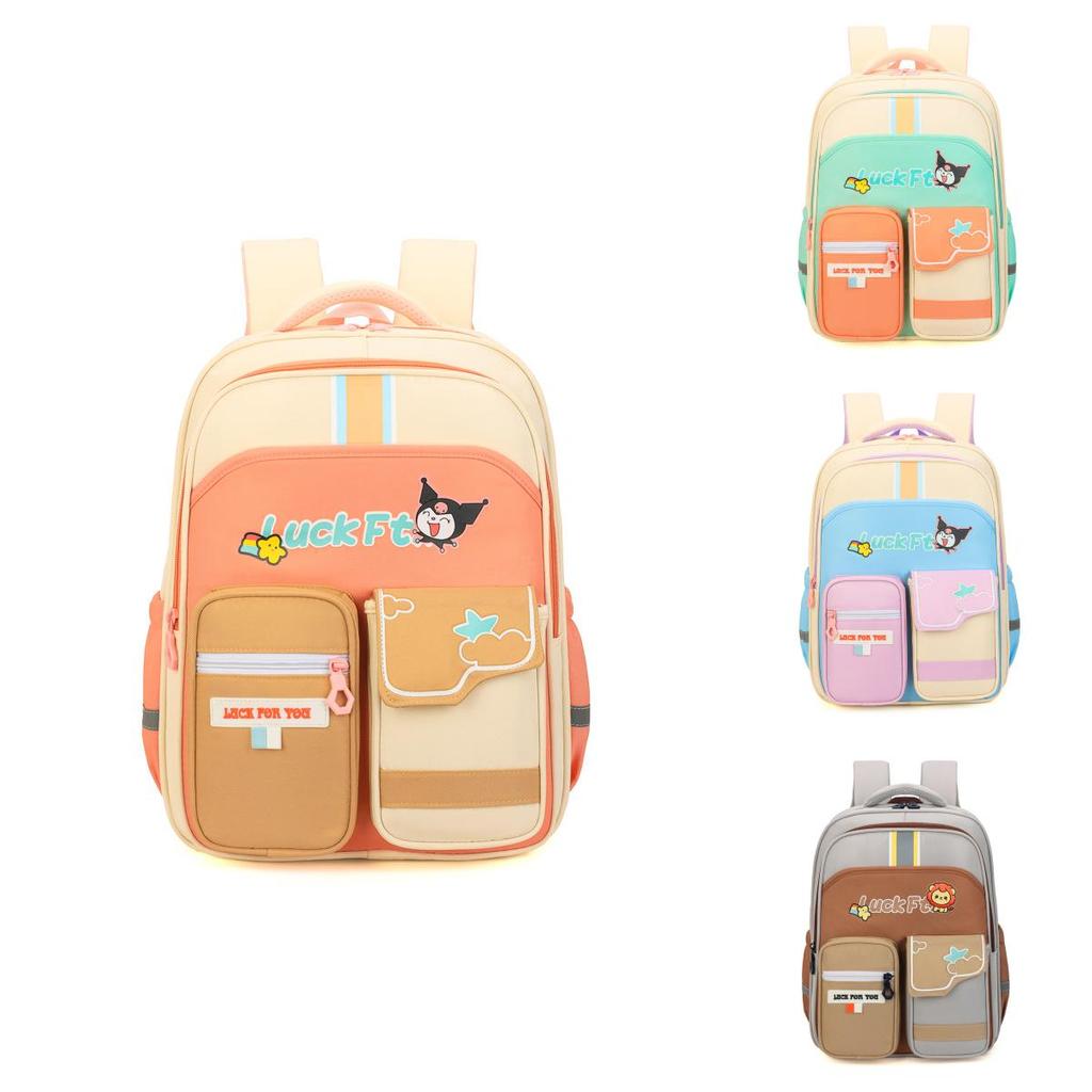 Adorable Multicolor Casual Backpack For Boys And Girls With Large Capacity For School Use