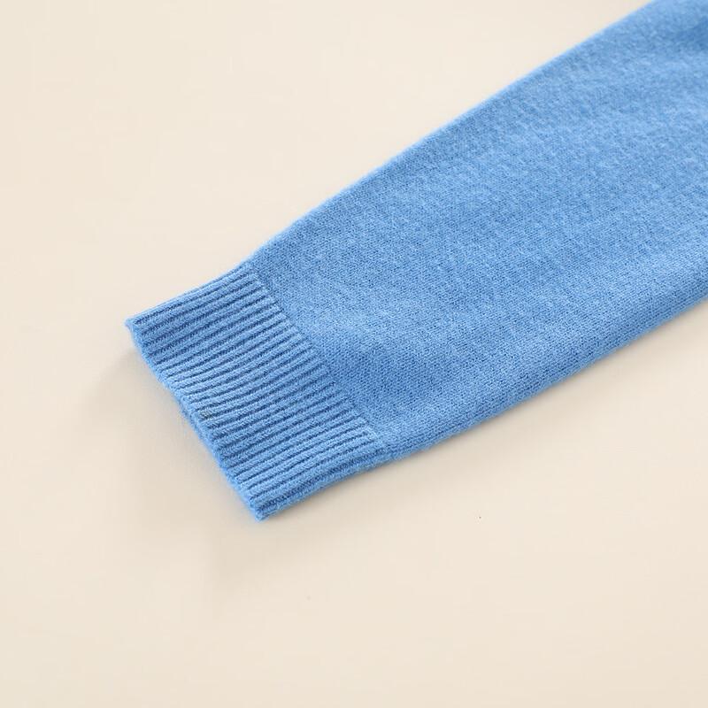Kids' Winter Polo Neck 100% Wool Sweater