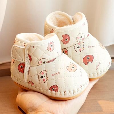 Winter Non-Slip Velvet Baby Snow Boots for Beginners (0-1 Year)