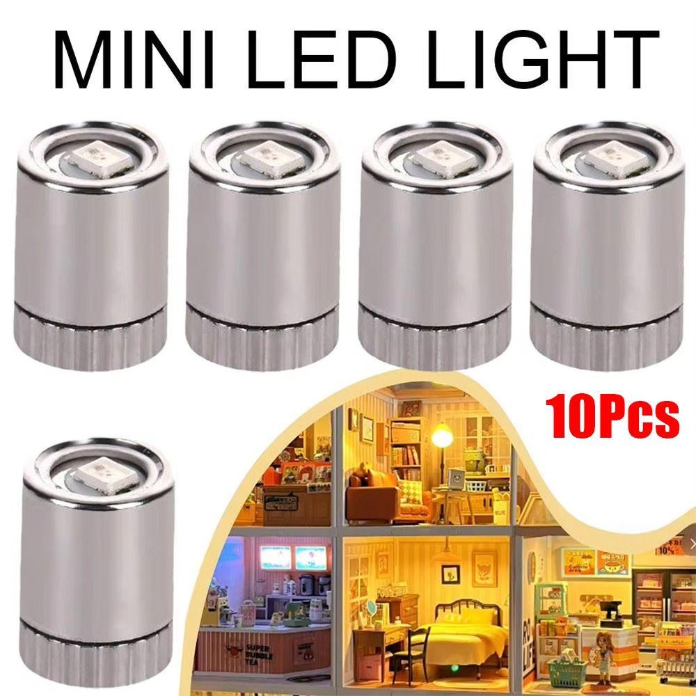 10 Stück Bunte Mini LED Licht Batteriebetrieben Elektronisches Spielzeug Zubehör für Laternen Dochtbasis