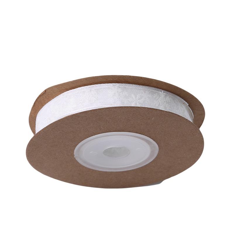 Christmas Organza Ribbon Snowflake Ribbons Handmade DIY Gift Wrapping Decoration Wreath Home Decor