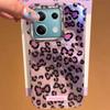 Retro Pink Leopard Glacier Texture Phone Case for Xiaomi Mi 13T 14T Pro 11 Lite NE 5G Couple Shell Silicone Back TPU Bags Cover