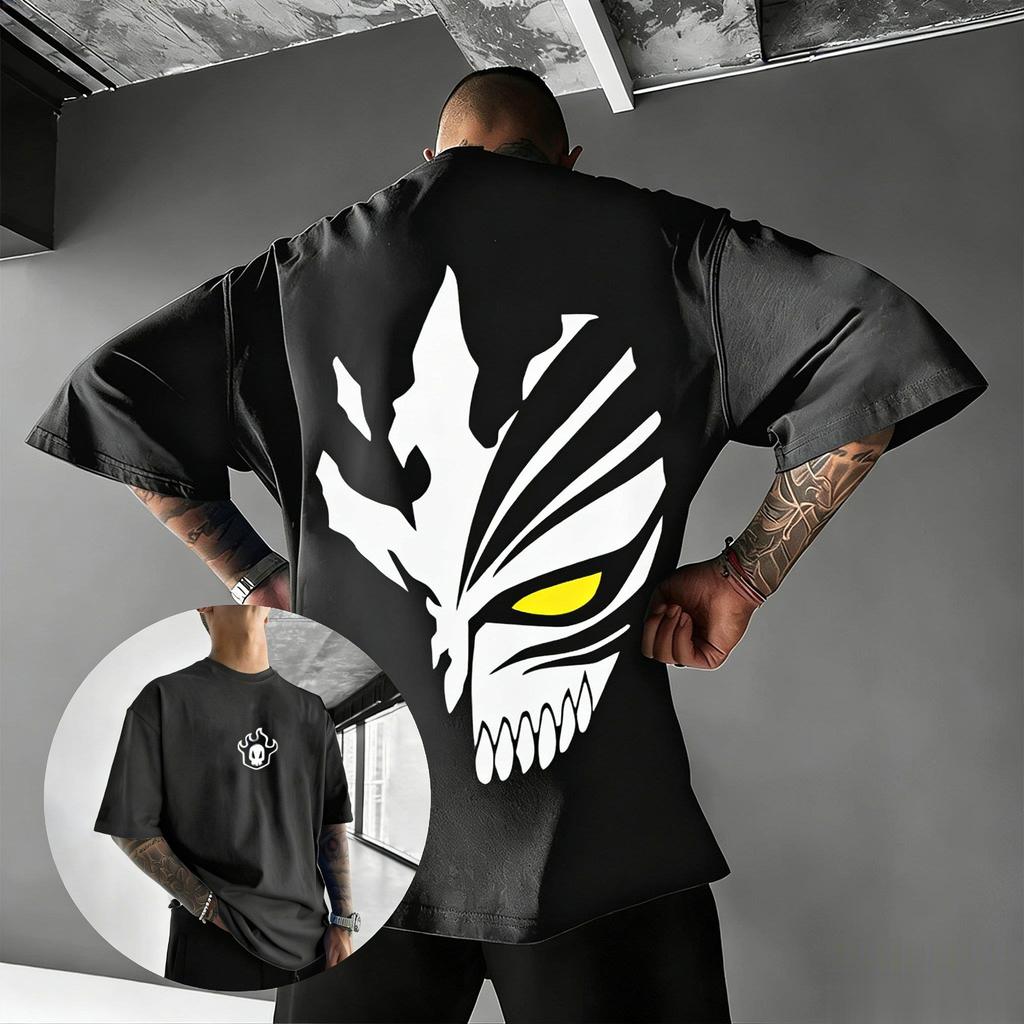 Oversized Vintage Graphic T Shirt Men Women Short Sleeve Tee Japanese Anime Print 2026 Summer Y2k Streetwear Casual Top Harajuku