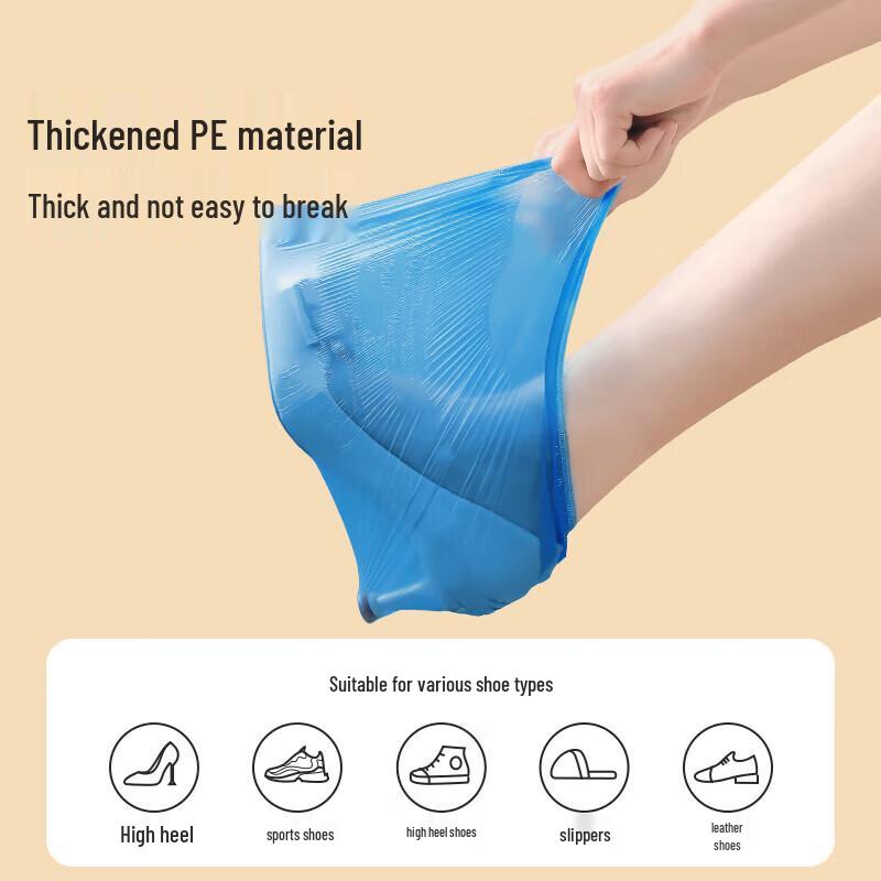 Meiliya Thickened Reusable Waterproof Shoe Covers