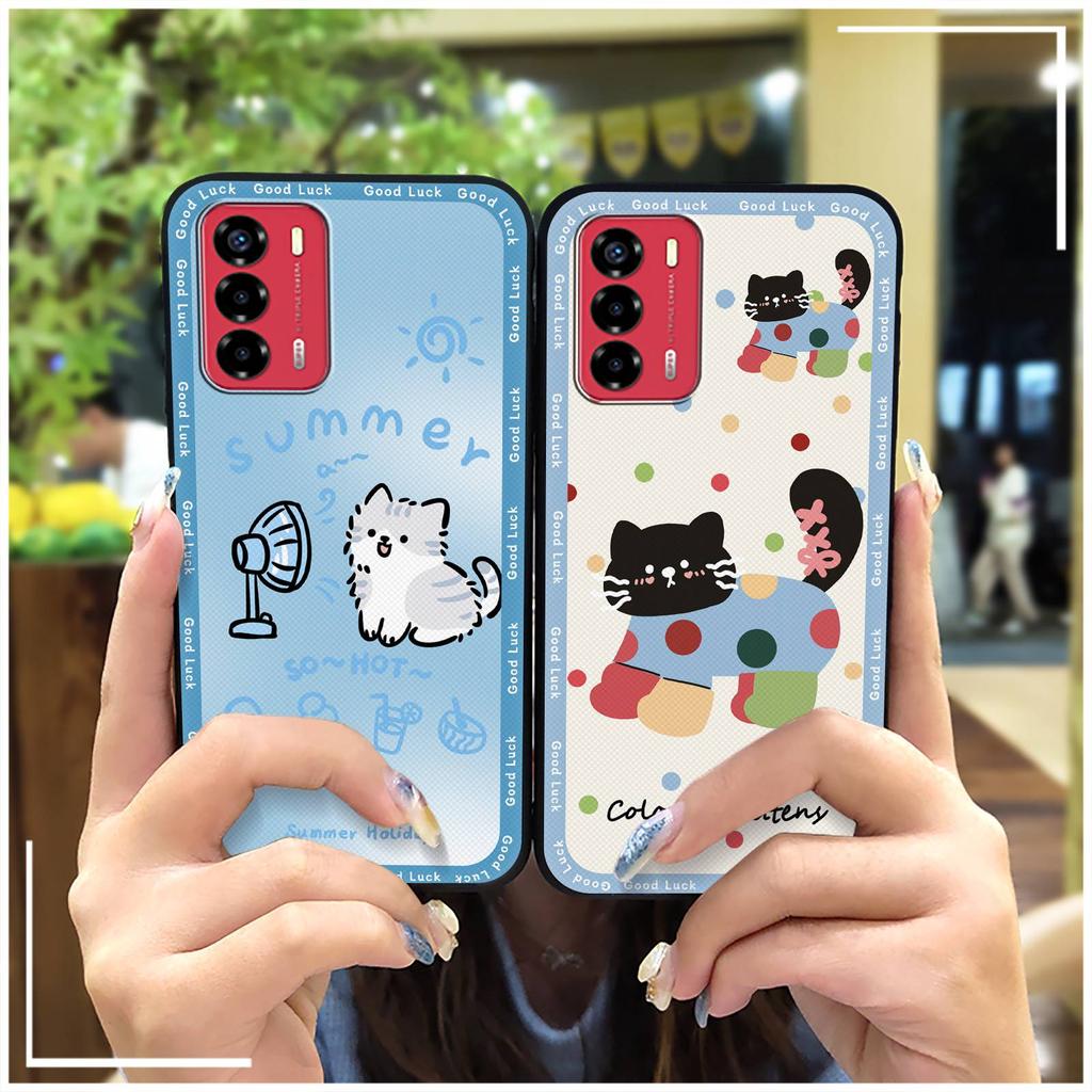 TPU Soft case Phone Case For ZTE Blade V40 Vita/A72 Phone Pouch Anti-knock Cartoon Dirt-resistant Full wrap Anti-dust